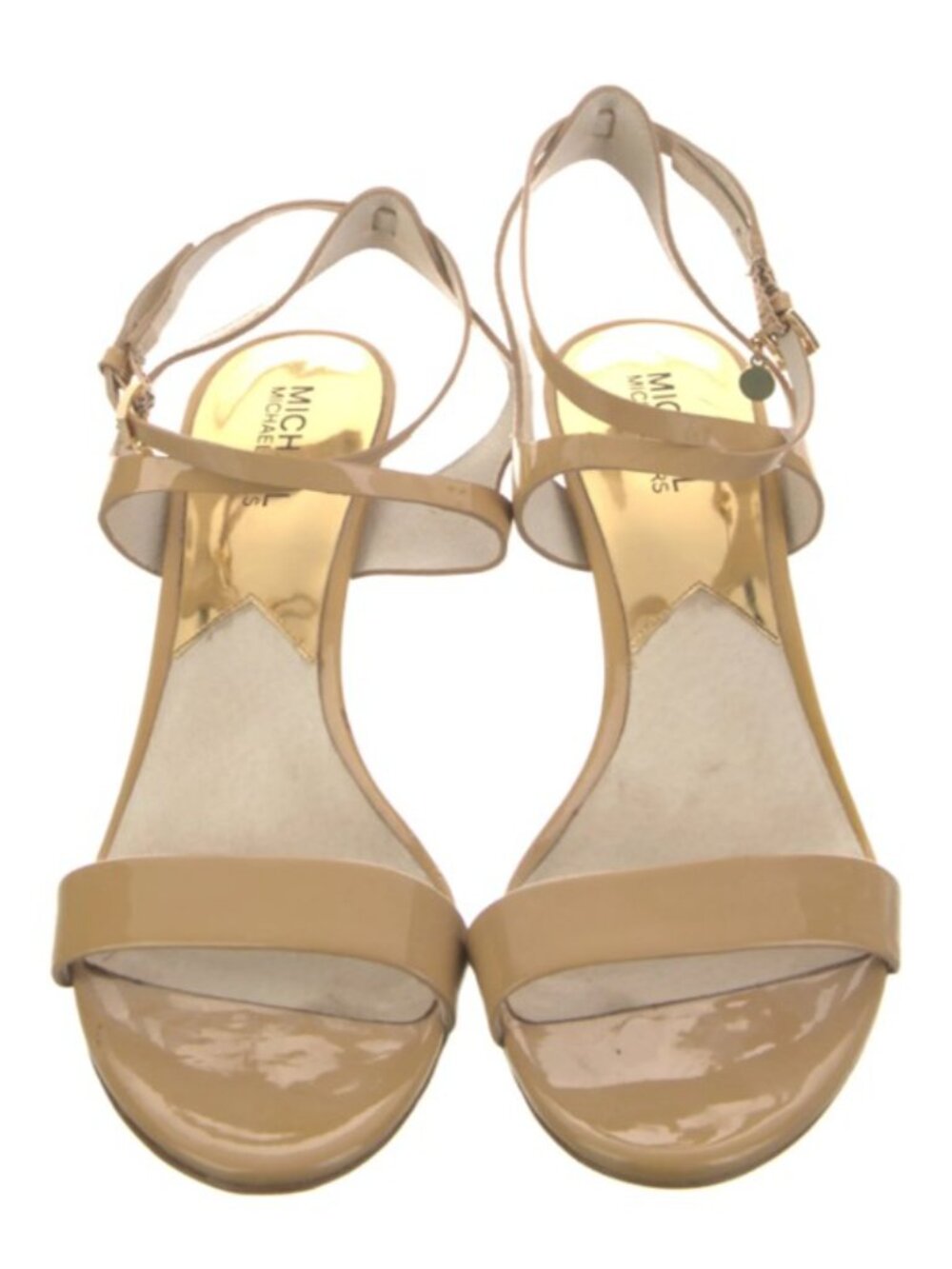 Michael Kors Patent Leather Heels – Nude/Beige – Size 9.5 (Fits Like a 9) - Picture 3 of 6
